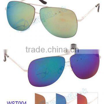 Cheap metal sunglasses with color lenses ,UV 400 lenses