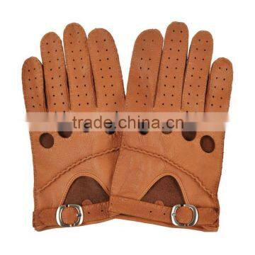 New Premium Men's Unlined Deerskin Leather Gloves. Hand Sewing Breathable Driving Gloves . photo-3