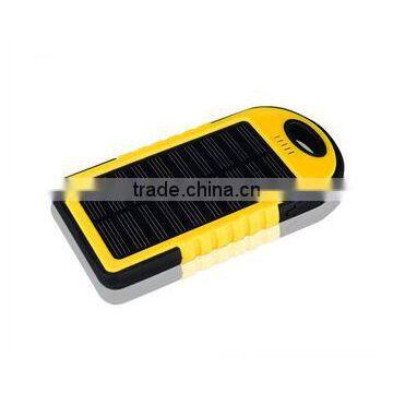 2016 Hotsale Waterproof Solar Power Bank 5000mAh, Portable Solar Charger photo-4