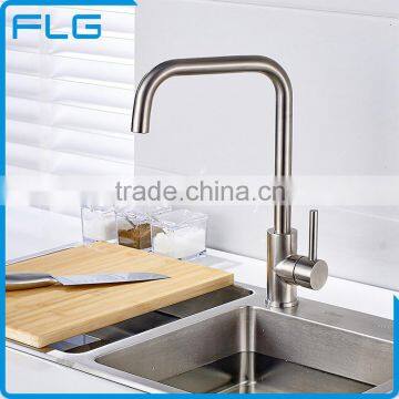 Modern Design Nickel Deck Mounted Kitchen Sink Faucet