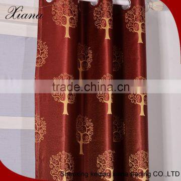 2016 classic curtain,red curtain textile,jacquard curtain fabric