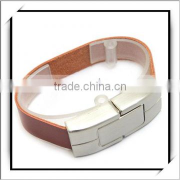 2GB Brown Bracelet Leather USB Flash Memory