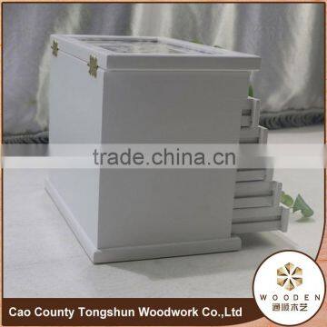 Mini Wooden Treasure Chest Jewelry Box Packaging Jewelry Box