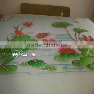 decorative china manufacturer shahe city bathroom door glass