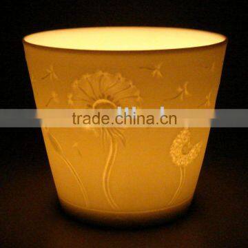 Porcelain Lithophane candle Holder-40149U