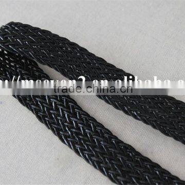 Cheap Price 100% PU Materil Black Laces Trimmings Ribbons Braids for Belt photo-3