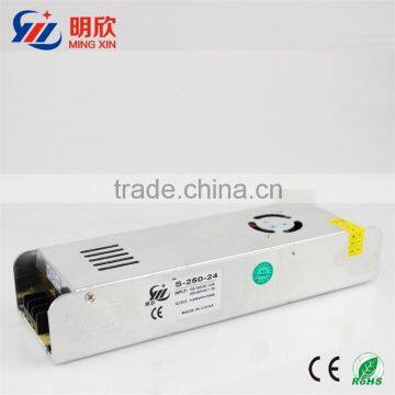 supply 250w 24v strip shape constant voltage power supply ,dc regulated power supply