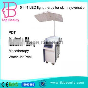 5 in 1 PDT Multipolar RF Diamond dermabrasion with Mesotherapy Water Jet machine