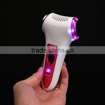 Facial hot cold hammer with ultrasonic system