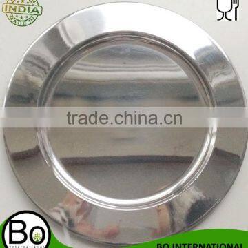 Stainless Steel Round Mirror Food Plate Tray photo-2
