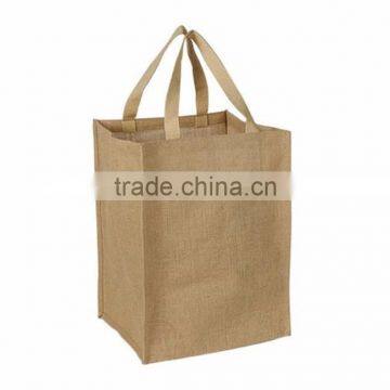 Eco-friendly Reusable new china fashion jute shopping bag wholesale