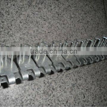 Plate conveyor belt fastener carbon steel coated be white