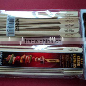 Many Size Package Hot Stamp Flag Bamboo Gun Shaped Skewer
