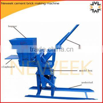 Neweek environmental portable manual cement brick block making machine