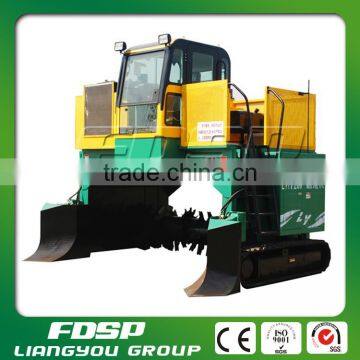 Cattle manure compost turning machine with high capacity