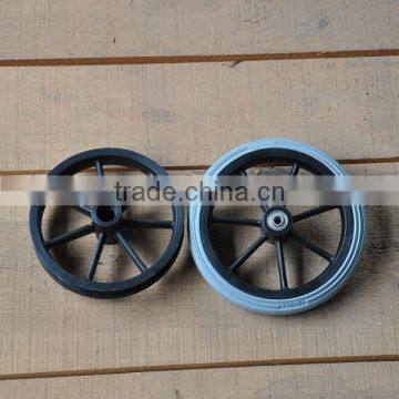 190mm small PU plastic front caster wheel