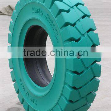 Top Quality Brand New 5.00-8 18x7-8 16x5x10 1/2 Forklift Rubber White Non Marking Solid Tires photo-4
