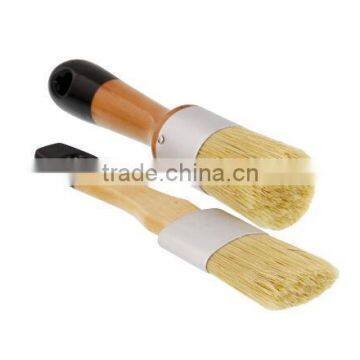 2-Piece Multi Use Round Chalk, Wax and Stencil Brushes for Chairs, Dressers, Cabinets and Other Wood Furniture photo-2
