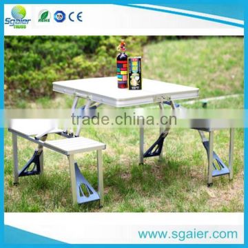 Folding aluminium picnic table for camping from sgaier