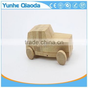Wood 3D Vehicle Block Car 3D Woodcraft Kit Assemble Paint DIY 3D Puzzle Toys for Kids Adults the Best Birthday Gift photo-4