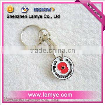 Beautiful Coin holder Metal Keychain