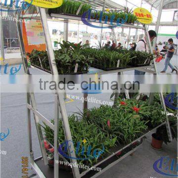 A83 metallic display garden decorative plant trolley