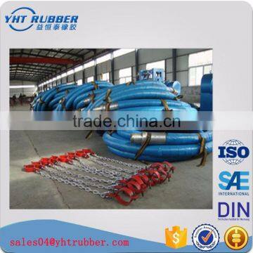 Rotating steel drilled flange soft rubber hose