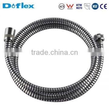 White PVC plastic White PVC corrugated shower hose/flexible hose/ACS certificate