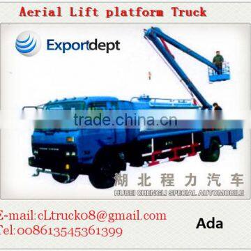 130HP Dongfeng Aerial Ladder Trucks,truck Mounted Boom Lift photo-3