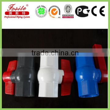 Low price DIN BS ASTM pvc upvc ball valve plastic ball valve