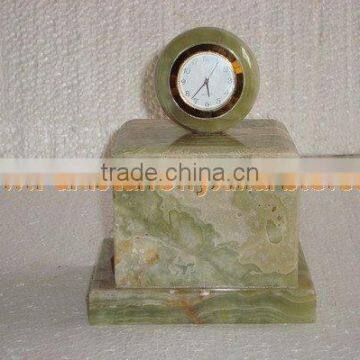 PAKISTAN FACTORY MADE EXPORT QUALITY CLOCKS ONYX MARBLE HANDICRAFTS