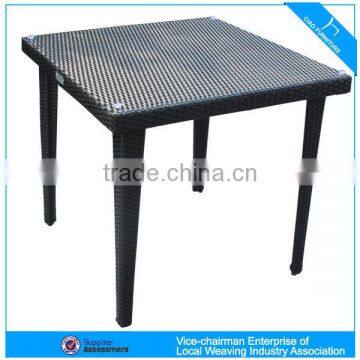 F-CF1214 rattan furniture wicker furniture garden furniture dining table glass on top