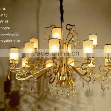 Chinese Style Wedding Decoration Metal Chandelier With Glass photo-5