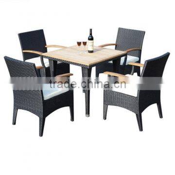 Luxury Outdoor Furniture, Black Rattan Outdoor Table With Chairs photo-2