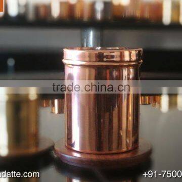 Brand Logo Engraving Copper Candle Jar photo-4