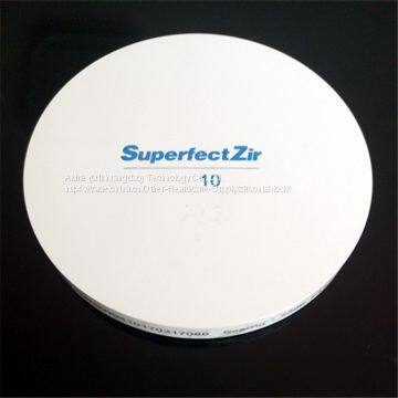 Aidite SuperfectZir SHT dental zirconia block/blank for cad/cam ZirKon Zahn system