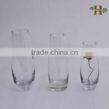 wholesale clear glass vases, clear glass vases with bubble on bottom