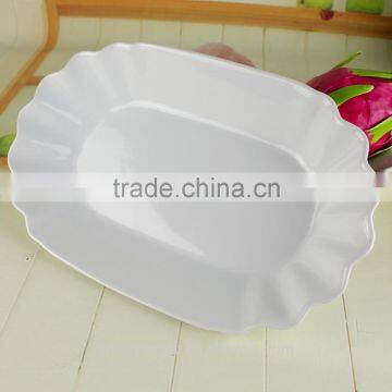 2017 Factory Supplies Fluted Edge Dinnerware Serving Food Tray photo-5