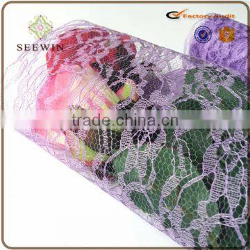 hot sale nonwoven with lace or mesh gift fabric wrapping