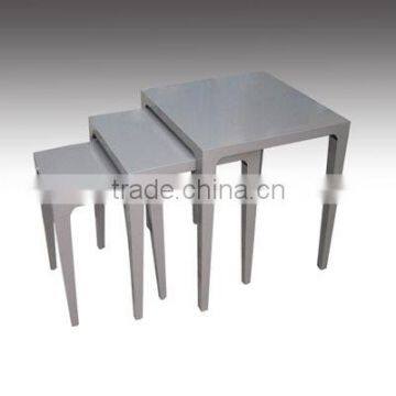 High quality best selling metallic silver square table from Vietnam