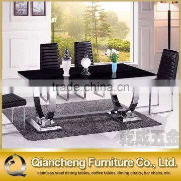 Fashionable Silver Frame Dining Table With Marble Top photo-4