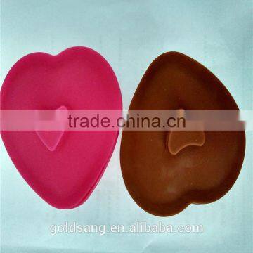 2015 Portable Heat Resistance Silicone Folding Cup Silicone Heart Shape Cup photo-3