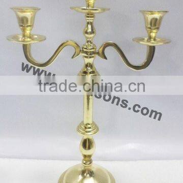Cast Aluminium Centerpiece Candelabra With Gold Plated Finish photo-5