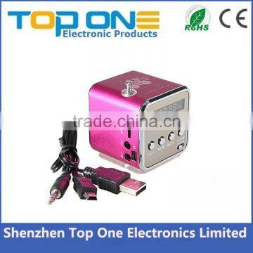 Hot selling cheap price factory wholesale led display MP3 player music portable mini speaker