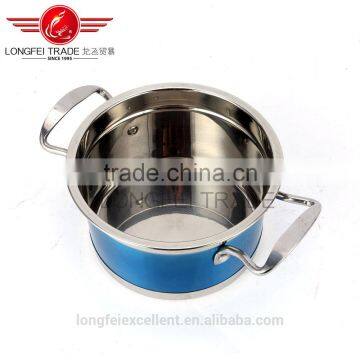 2016 New Design Popular Shape Large Cheap Stainless Steel Soup Pot Set/camping Cookware photo-6