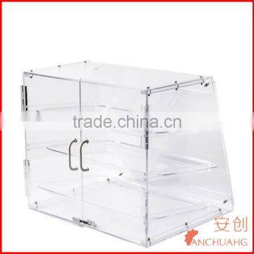 3 Tires Acrylic Doughnut Display Case Bakery Display Cabinet photo-4