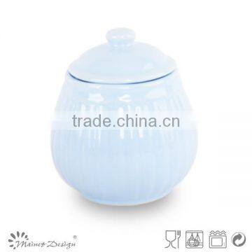 Grey With White Dots Ceramic Sugar Pot photo-2