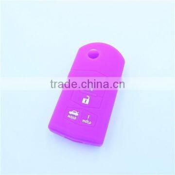 Silicone Cover key Holder fit for MAZDA 3 5 6 Flip Remote Key 4 Button