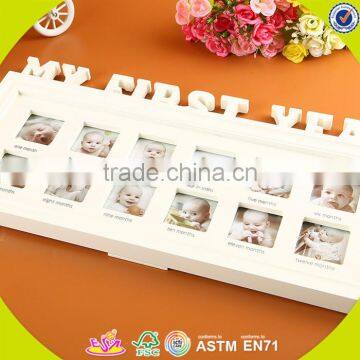 2017 Wholesale 12 Hole European Style Retro Wooden Family Photo Frame W09A043 photo-3