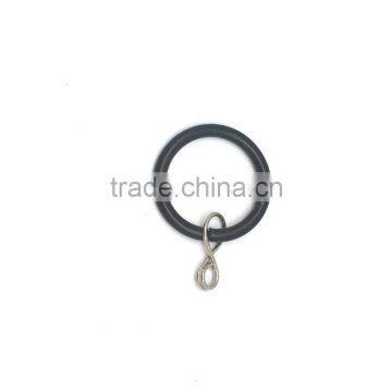 Furniture DIY Steel Curtain Rod Ring Loose Eyelet ID35mm/OD42mm Black Colour photo-2
